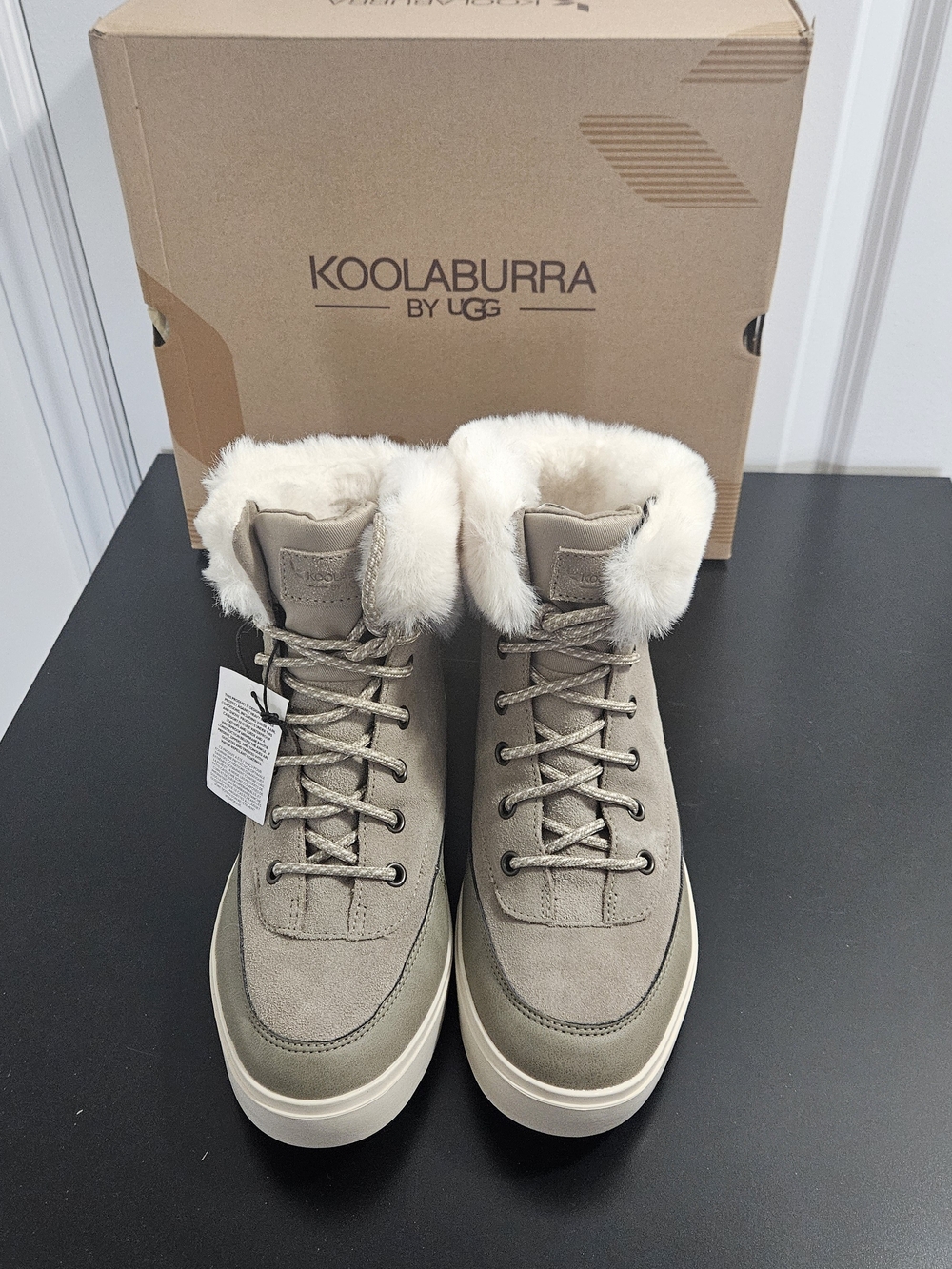 NIB Women's Koolaburra by UGG Ryanna Waterproof Suede Winter Boots Size 6